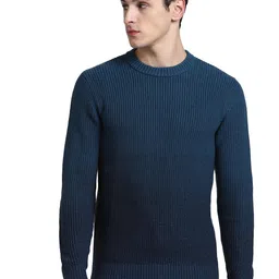 jack & jones Men's Cotton Blend Modern Round Neck Sweater image 1