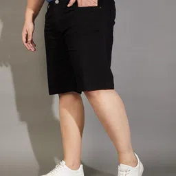 bigbanana Plus Size Men's Regular Fit Solid Shorts image 3