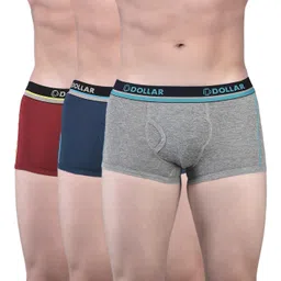 dollar bigboss Men's Solid Cotton Trunk (Colour May Vary) image 1