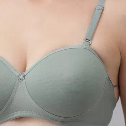 csu Women's Cotton Half Padded Non Wired Bra and Panty Set (Pack of 3) image 5