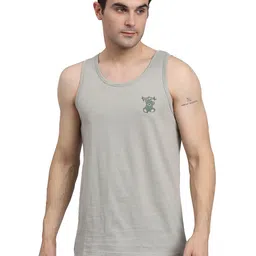 peppyzone Men's S to 5XL Graphic Printed 100% Cotton Vest - Regular Fit, Round Neck, Sleeveless image 2
