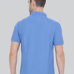 lux nitro Men's Solid Regular Fit Polo Shirt image 3