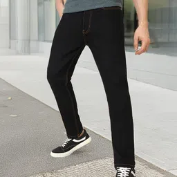 urbano fashion Men's Slim Fit Washed Jeans Stretchable image 2