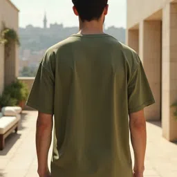 nobero Men's Cotton Oversized Fit T-Shirt image 4