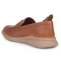 hush puppies Men's Casual Leather Loafer Shoes Tan image 3