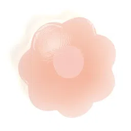 zerokaata Skin-Friendly Flower Shaped Nipple Covers Reusable Adhesive Silicone Covers- SP03 Beige image 3