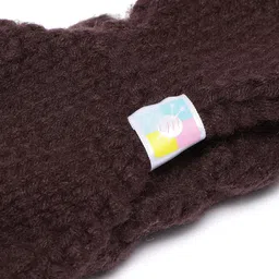 magic needles Headband Earwarmers for Winters | Handmade with Woolen Unisex Earwarmer Earmuffs Earcap Earcover Soft Headwrap Warm Winter Accessories (Brown 111) image 5