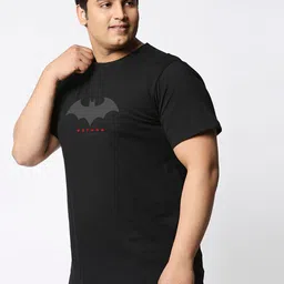 bewakoof Men's Printed 100% Cotton Plus Size T-Shirt - Regular Fit, Round Neck, Half Sleeves image 2