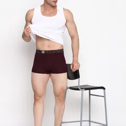 rupa frontline Men's Cotton Modern Regular Fit Solid Trunks image 5