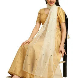 dupatta bazaar Women's Embellished Net Dupatta image 4