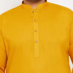 vastramay Men's Cotton Blend Regular Fit Casual Kurta image 4