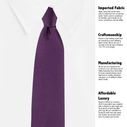 kovove Kavove The Elegant Self Checkered Pink Necktie For Men image 4