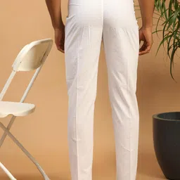 vastramay Men's - Pant Style Pyjama | Cotton Pleated Pant Style Pyjama For Men - Comfortable for Weddings, Festivals image 2