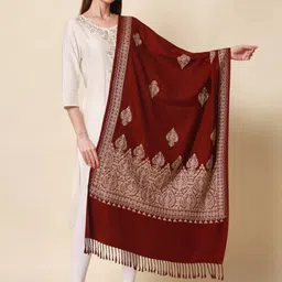 pashmoda His and Her Gift Set of Kaani shawls With Wooden Gift Box image 5