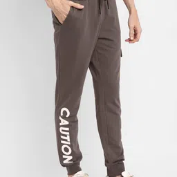 alan jones clothing Men's Solid Cotton Joggers Track Pant image 3