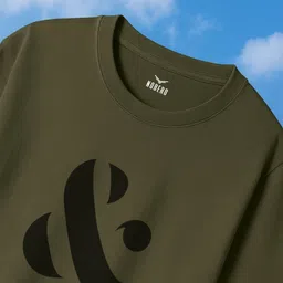 nobero Men's Cotton Oversized Fit T-Shirt image 2