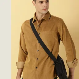 thomas scott Men's Premium Slim Fit Corduroy Casual Shirt image 2