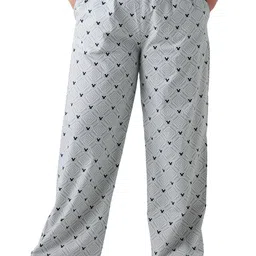 bewakoof Women's All Over Print Regular Fit Poplin Plus Size Pyjama image 1