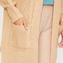 max Acrylic Women Asymmetric Cardigan Sweater image 5