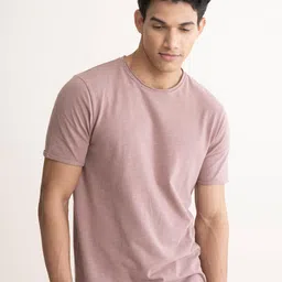 damensch Men’s Slim Fit Cotton-Elastane Blend Half Sleeve Casual T-Shirt | Round Neck T-Shirt image 4