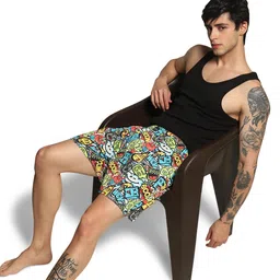 jack & jones Men's Cotton Blend Modern Cartoon Boxer Shorts image 5