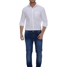 ben martin Men's Slim Fit Stretchable 32 Size Dark Blue Cotton Denim Jeans Pant for Men, JJ3-24 image 4