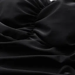 aarika Womens Sports Wear Black Colour Solid Nylon Padded Swim Dress image 2