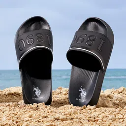 u.s. polo assn. Men's Slip-On Slide Sandal image 2