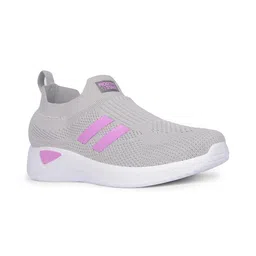 north star Grey Sports Casual Slipon & Gym Shoes with Eva Sole Sneakers Lightweight Shoes for Womens & Girls, 3 UK image 1