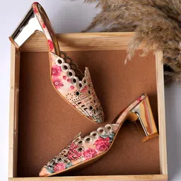 shoetopia Women's Heel-Bantu Heeled Sandal image 4