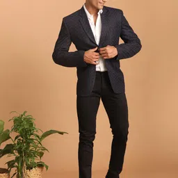 vastramay Imported Jacquard Fabric Blazer for Men – Elegant Ethnic Wear for Weddings & Special image 5