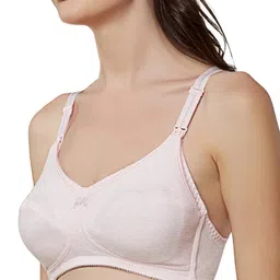 triumph Women's Cotton Non-Padded Wire Free Full Cup Coverage Bra image 2