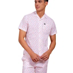 the indian garage co Men Cotton Slim Fit Checkered Boxers Lounge Pyjama Set image 1