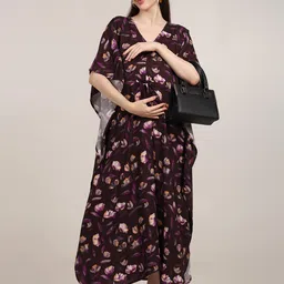 craftbazar Women's Maternity Kaftan, Long Loose Fit Dress image 2