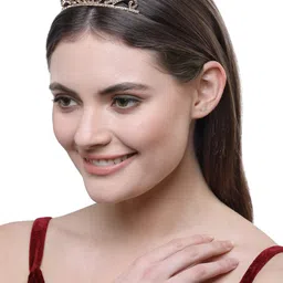 vogue hair accessories Wedding Party Fancy Bridal Princess Head Crown Metal Hairband for Girls image 2