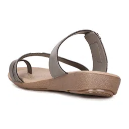 bata comfit Bata Womens Bianca Toe Ring Flats, (5714445), Brown, 6UK image 3