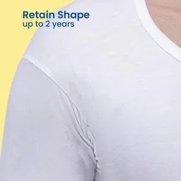 amul comfy Men's Pure Cotton White Solid Vest with Half Sleeve Combo Pack image 5