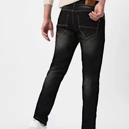 urbano fashion Men's Regular Fit Washed Jeans Stretchable image 4