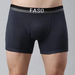 f a s o Mens Pack of 2 Cotton Trunk image 5