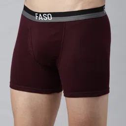 f a s o Mens Pack of 2 Cotton Trunk image 4