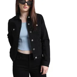 only Women's Cotton Blend Standard Length Jacket image 2