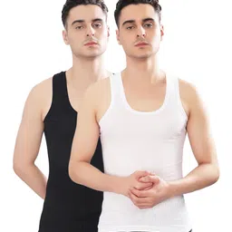 dollar bigboss Men's Solid Regular Fit Vest image 1