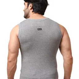 dollar bigboss Men's Solid Regular Fit Gym Vest image 4