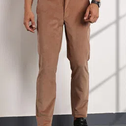 thomas scott Men's | Solid | Light Weight | Breathable Fabric | 4 Pocket | Mid Rise | Slim Fit | Cotton Blend | Button Waist | Chino Trouser | Pants image 2