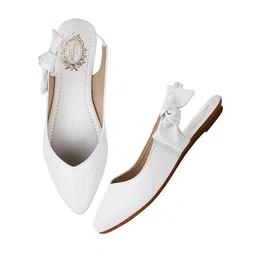 shoetopia Womens Girls Comfortable Smart Casual Belly | Cushioned Footbed | Flexible | Casual, Formal, Office Wear Ballet Flat image 1