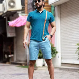 sapper Cotton Chino Shorts for Men image 5