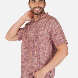 khadi sadan Cotton Casual and Traditional Men's Short Kurta Half Sleeves image 3