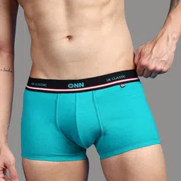 onn UK Classic Men's Combed Cotton Mini Trunk with Feather Touch Ultra Soft Waistband (Colors & Prints May Vary) image 3