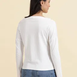 showoffff Women's Solid Boat Neck image 5
