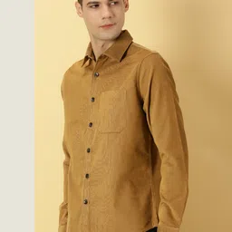 thomas scott Men's Premium Slim Fit Corduroy Casual Shirt image 3